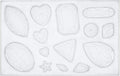 FUNSHOWCASE Assorted Gems and Cabochon Silicone Mold for Fondant Cupcake Topper Chocolate Candy Baking Epoxy Resin Casting Concrete Cement Plaster Craft, Mini