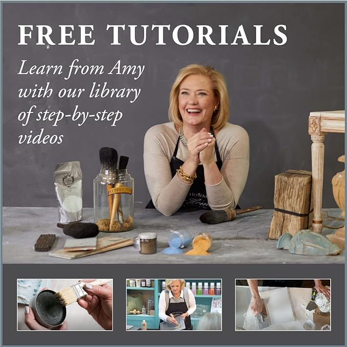 AMY HOWARD AT HOME Chalk-Based One Step Paint for Furniture, Cabinetry, Decor, Finish, and More | No Stripping, Sanding, or Priming | Ultra-Light Base | 16 Ounce | Tick Tock