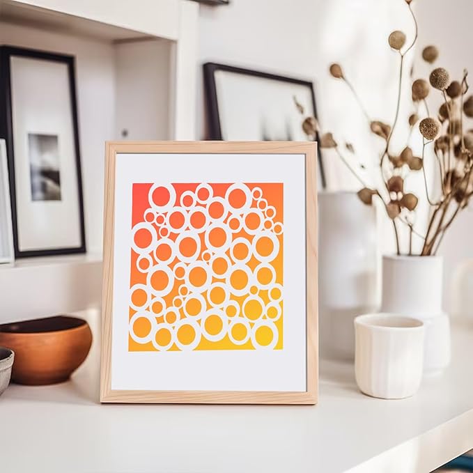 16Pcs Layering Stencils for Painting, 6"x6" Paint Stencils Mixed Texture Bubble Dot Waves Stone Crackle Splatter Geometric Stencil, Stencil for Painting on Wood DIY Art Crafts