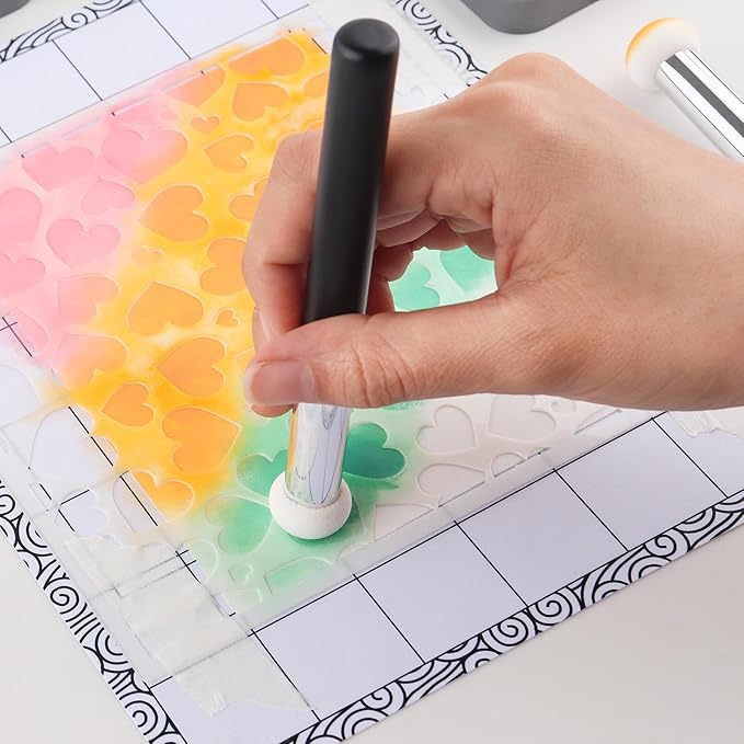 8PCS/Sets Ink Applicator,Paper Pouncers for Direct Ink Application On Crafts Projects Easily,Inking Sponge for Stamp Ink Distressing,Blending Card Making Tools,Sponge Applicators,Mini Paper Pouncers