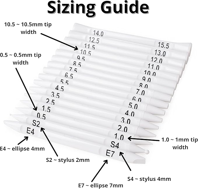 Dotting Tools for Painting Mandalas - Happy Dotting Company - 16pc Double Ended Super Set for Mandala dot Art - Includes Stylus - Unique Ellipse Tool - for Painting Rocks DIY Stone Craft and Canvas