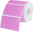 3x2 Inch Holographic Thermal Labels Stickers, Glitter Waterproof Direct Thermal Sticker Labels for Barcode, Mailing, DIY Design- 200 Pcs/Glitter Pink