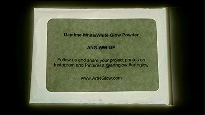 Glow in The Dark Pigment Powder - Neutral and Fluorescent Color for Art Painting, Fine Art, Nail Art Paint, and DIY Crafts - Long Lasting 10+ Color Options - Neutral White - (1 Kilogram)