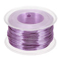 uxcell 18 Gauge / 1mm Anodized Aluminum Wire for Jewelry Craft Making, 102 Feet Bendable Flexible Wire for DIY Home Decor Gardening Sculpture, Light Purple