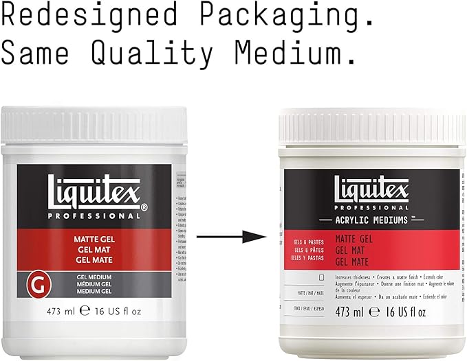 Liquitex Professional Matte Gel Medium, 473ml (16-oz)