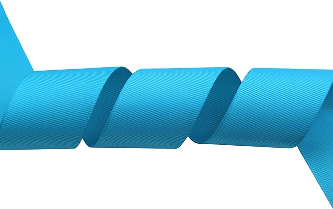 ITIsparkle 11/2" Inch Grosgrain Ribbon 25 Yards-Roll Set for Gift Wrapping Cake Decoration Party Favor Hair Braids Hair Bow Baby Shower Decoration Floral Arrangement Craft Supplies, Turquoise Ribbon