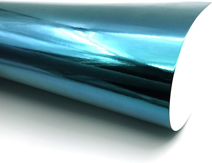 TGXRZX Metallic Lake blue Cardstock Paper,Size 8 "x 11" (250gsm), 15PCS, Mirror Finish Gold Foil Board for Crafting, Invitations, and Decorations,Die Cut and Plotter,Card Making (Lake blue)