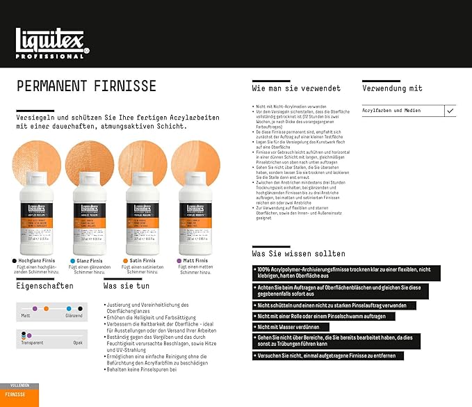 Liquitex Professional Paint Medium, Satin