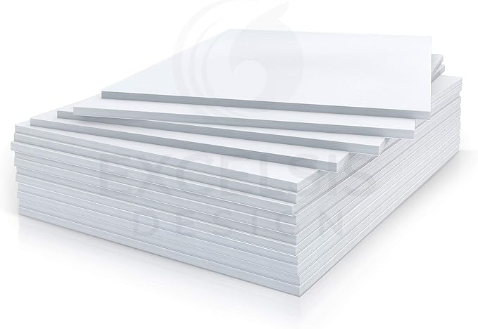 White Foam Board 8 x 10 x 1/8" (3mm) Inch, 15 Pack Acid-Free Foam Core Poster Board Sheets for Art, Crafts, Presentation, Vision Board, Signboard, and Party Decorations