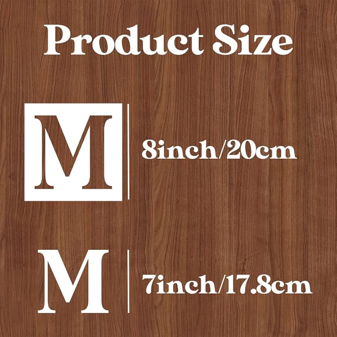 8 Inch Large Letter Stencils - Alphabet Stencils for Painting on Wood, DIY Crafts & Wall Signs