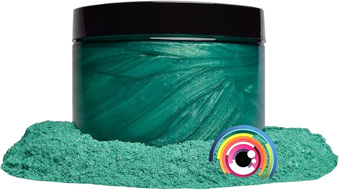 Eye Candy Pigments Premium Green Mica Powder - Wasabi Green (50gr) - for Epoxy, Resin, Soap, Paint, Woodworking, Acrylic Pouring, Bath Bombs, Fishing Lures - DIY Arts and Crafts Additive
