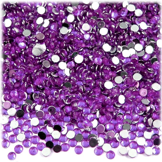 The Crafts Outlet 1,440pc Rhinestones Round 3mm (10ss) Flatback Royal Blue