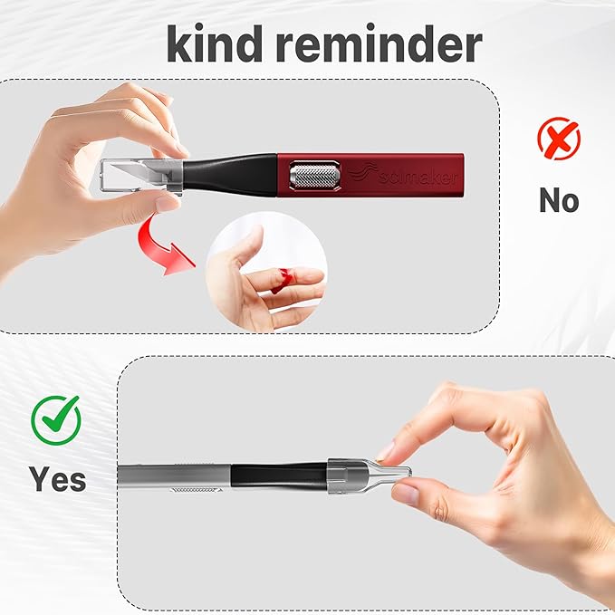 3 PCS Exacto Knife,Hidden Blade Design at The End,Comes with 5 Spare High Qualiry Carbon Steel Exacto Knife Blades. Craft Knife for Crafting, Arts,Modeling,Scrapbooking,Stencil,DIY Projects.Black