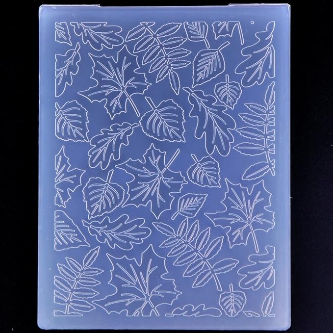 DDOUJOY Leaves Background Plastic Embossing Folders for Card Making Scrapbooking and Other Paper Crafts 2101034