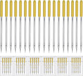 HONEYSEW 30 Pieces Sewing Machine Needles HAX1 130/705H Universal Regular Point Flat Shank Sewing Needle Compatible with Singer, Brother,Janome,Pfaff and Other Brand (Yellow Size 18-30PCS)