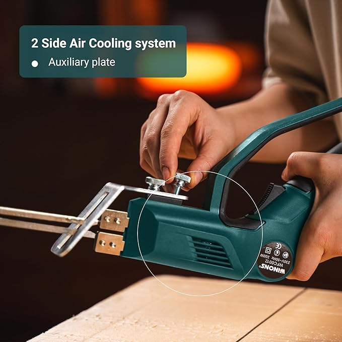 WINONS Hot Knife Foam Cutter Tool with Groover - 300W, Styrofoam Cutter WFC0012 with Numbered Temperature Controller - 710°C Max. Temp, Hot Wire Cutting Tool for all Kinds of Projects (Kit of 11)