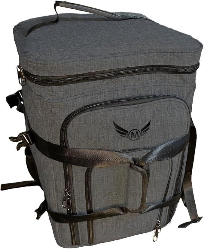 Ultimate Board Game Travel Bag – Durable Storage Case for Up to 10 Games, Water-Resistant, Adjustable Strap & Handles – Perfect for Game Nights, Conventions & Tournaments (Parent) (Charcoal Grey)