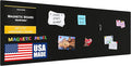Diamond Life Magnetic Board - Memo & Vision Board for Home, Office, and Classroom - Magnet Board for Kids - Pre-drilled Mounting Screws Included (Black 24"x72")