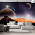wall26 - Peering into a Vibrantly Colored Space - Wall Mural, Removable Sticker, Home Decor - 66x96 inches