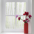 Finnez Window Privacy Film Decorative Frosted Window Cling Privacy Film for Glass, Non-Adhesive Heat Anti-UV for Home Office Living Room, Irregular Stripe Patterns, 35.4 x 118.1 Inches
