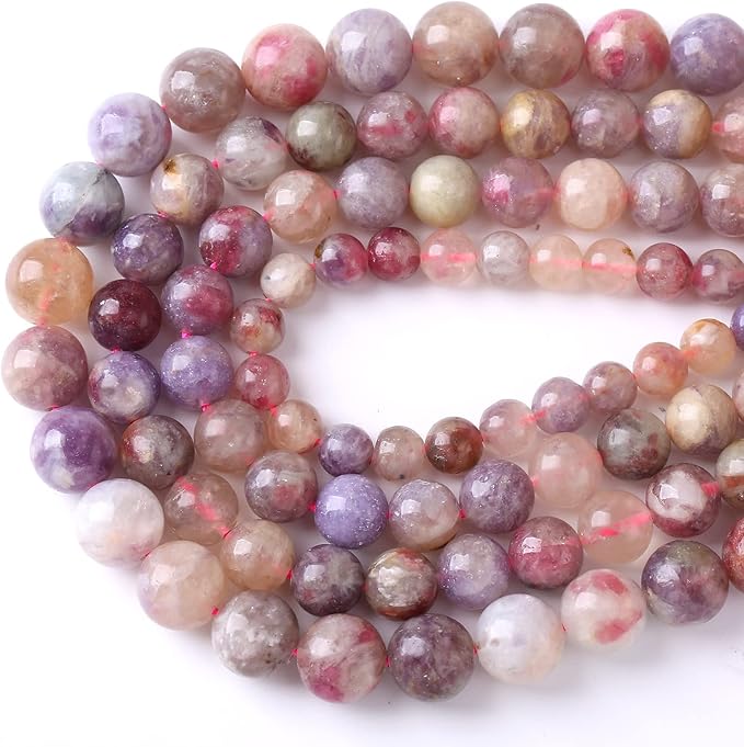 90pcs 4mm 5A Natural Pink Tourmaline Stone Beads Round Loose Spacer Healing Energy Beads for Jewelry Making DIY Bracelets Necklaces 15" (4mm, Pink Tourmaline)