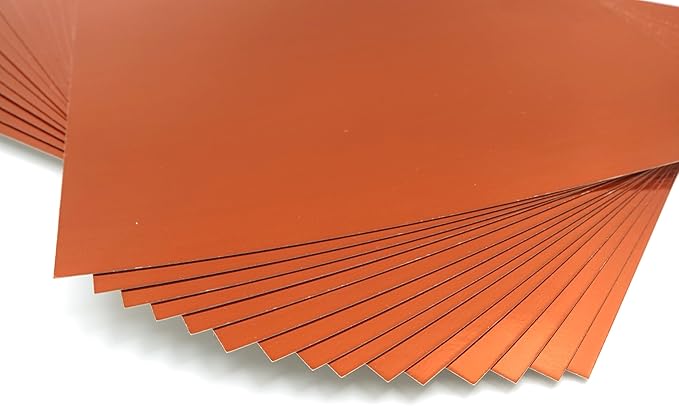 TGXRZX Metallic Orange Cardstock Paper,Size 8 "x 11" (250gsm), 15PCS,Mirror Finish Gold Foil Board for Crafting, Invitations, and Decorations,Die Cut and Plotter,Card Making (Orange)