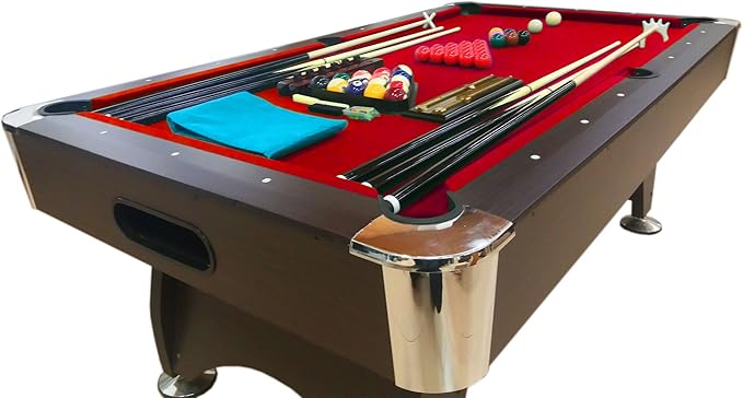 7 Foot Pool Table Billiard Table Red Felt – Red Devil