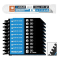 10 Pack 6 inch Reciprocating Saw Blades Set，8 TPI High Carbon Saw Blades for Metal ，Saw Blades with Organizer Case (10, 8T/6inch)
