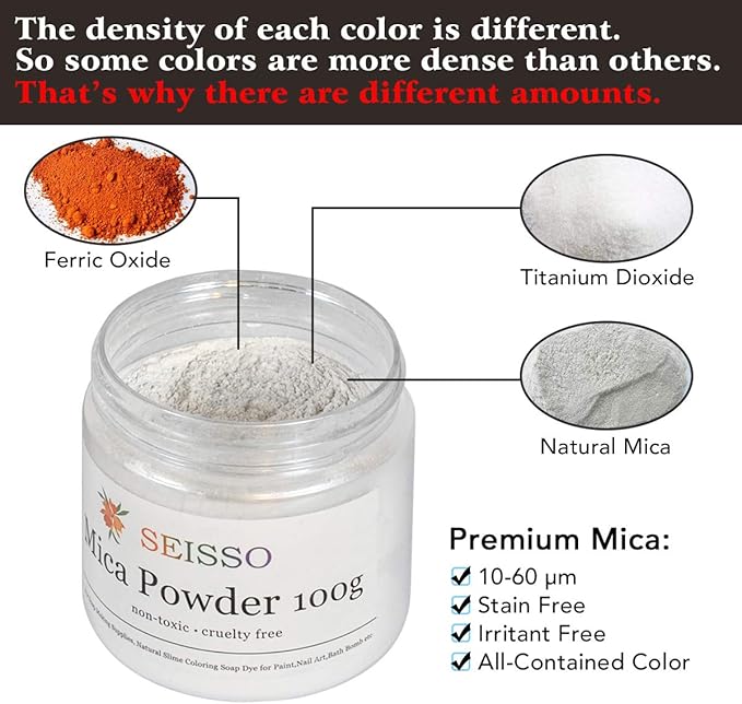 Pearl Sliver White Mica Powder for Epoxy Resin 3.5 oz /100g Powdered Pigment for Soap Colorant Bath Bomb Dye, Cosmetic Grade for Lip Gloss, Acrylic Nails Polish, Craft Projects