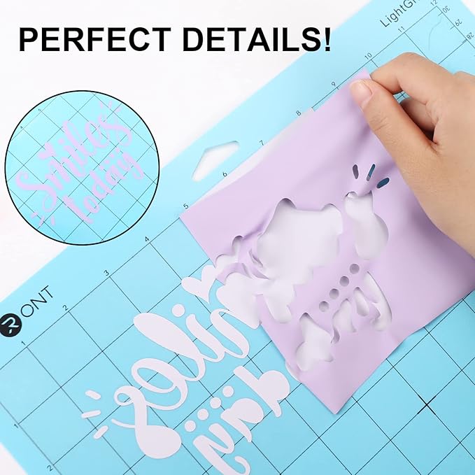 HTVRONT HTV Vinyl Rolls Heat Transfer Vinyl - 12" x 8ft HTV Vinyl for Shirts, Iron on Vinyl for All Cutting Machines - Easy to Cut & Weed for Heat Vinyl Design (Light Purple)