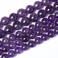 4mm 90pcs AAAAAA Natural Amethyst Purple Crystal Quartz Beads Gemstones Round Stone Beads for Jewelry Making DIY Women's Bracelet Necklace, Earrings (Amethyst, 4mm)