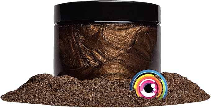 Eye Candy Pigments Premium Brown Mica Powder - Bushido Brown (25gr) - for Epoxy, Resin, Soap, Paint, Woodworking, Acrylic Pouring, Bath Bombs, Fishing Lures - DIY Arts and Crafts Additive