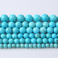 4mm 90pcs A+ Natural Blue Turquoise Beads Round Spacer Loose Stone Beads for Jewelry Making DIY Bracelet Necklace Accessories