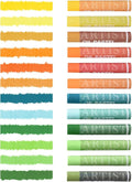 qianshan Soft Oil Pastels Set of 12 Colors,Non Toxic,Soft Texture Vibrant and Creamy Oil Crayons Pastels Art Supplies For Professional Artists Beginners Drawing.Orange&Green