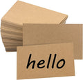 Bercoor 200 Pack Blank 3 x 5 Inch Index Cards, Heavy Study Cards, Note Cards for Office, School Learning, Kraft Paper