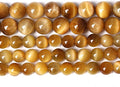 76PCS 10mm AAA Natural Tiger Eye Stone Beads Gemstone Round Spacer Loose Beads for Jewelry Making DIY Bracelet,Necklace, Earrings 2 Strand 32"