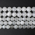 36pcs 10mm Natural White Moonstone Beads AAA Gemstone Round Loose Beads for Jewelry Making DIY Bracelets Necklaces Crystal Energy Healing Stone Beads 15" (10mm, White Moonstone)