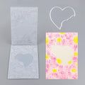 BAOFALI3D Embossing Folder and Metal Die Set for Card Making,Heart Leaves Background Plastic Textures Fades Embossing for Paper Crafting Handmade Crafts Wedding Valentine's Day Scrapbook Card Decorat