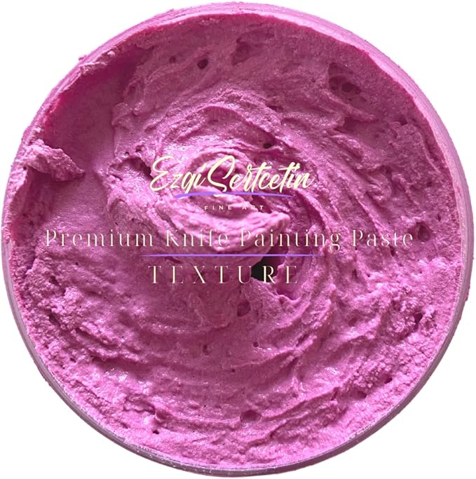 Premium Palette Knife Painting Paste|Texture Paste|Authentic Bright Colors|Ready to Use|Easy to Apply| 6oz (Sky Magenta)
