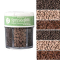 Sweets Indeed Dye-Free Chocolate Sprinkles – 2.75 oz 6-Cell Mix with Jimmies, Star Shapes & Confetti Circles | Natural Brown Sprinkle Set for Cookies, Cakes, Cupcakes & Dessert Decorating