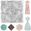 CHGCRAFT Clay Texture Mat Retro Floral Clay Texture Sheets Silicone Polymer Stamp Sheet Modeling Pattern Pad for Polymer Pattern Making Earrings Jewelry 5.5x5.5inch