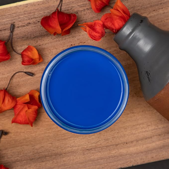 Dixie Belle Paint Company Chalk Finish Furniture Paint - Cobalt Blue (4oz) - Matte Vibrant Blue Chic Chalk Mineral DIY Furniture Paint