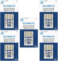 SCHMETZ Universal Sewing Machine Needles - Size 110/18, 5-Needle Cards, Pack of 5