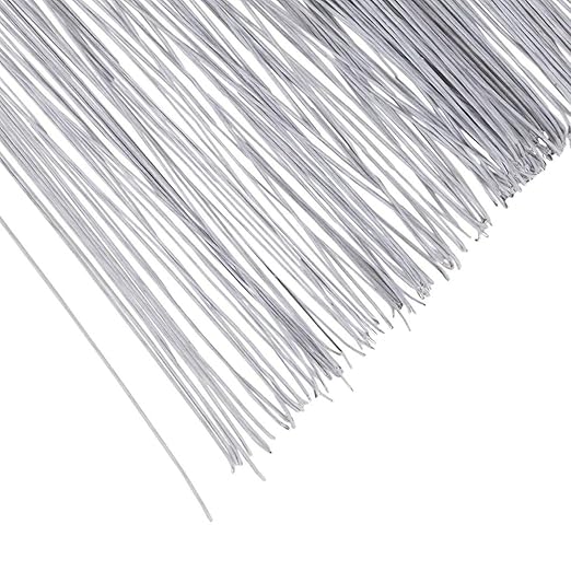 Juvale 300 Pieces White Floral Wire Stems - 22 Gauge, 16 in Length - Flower Wire for Crafts (Pack of 2)