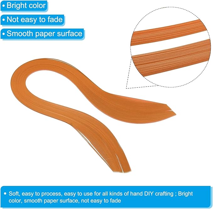 PATIKIL Quilling Strips Paper 600pcs 1.5mm 39cm Origami Paper Quilling Kits for Art DIY Hand Craft Christmas, Khaki