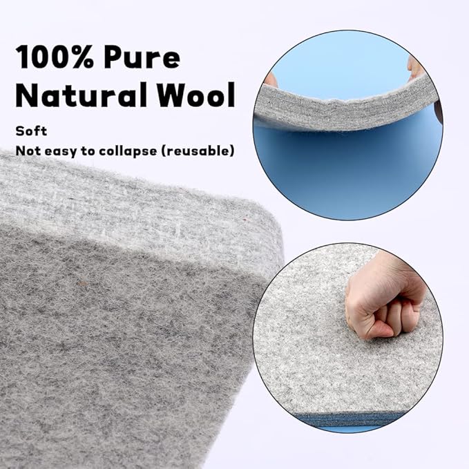 Mayboos Felting Kit with 8"x10" Mat, Needles for Wool & Leather Guards