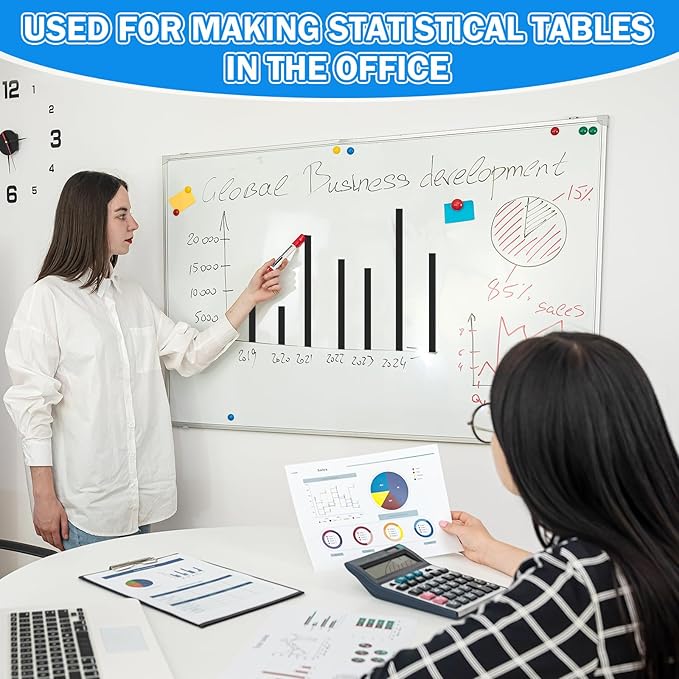 Magnetic Tape Roll Thin Strips, 0.39 Inch x 33 Feet Magnetic Board Dividers Whiteboard Graphic Decorative Tape Marking Line for Classroom Office Art Accessories(Black)