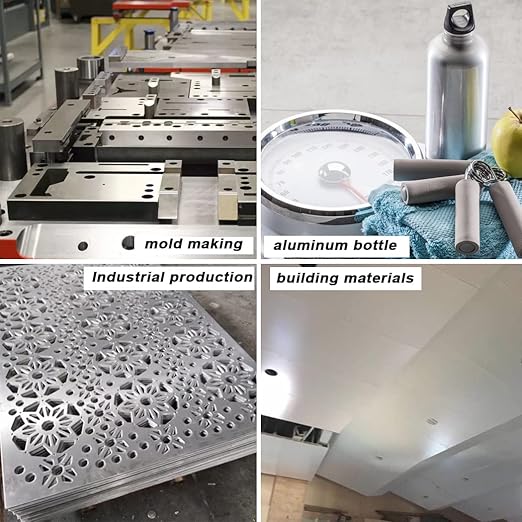 1 Pack 5052 H32 Aluminum Sheet Metal 12” x 12”x 1/16”(0.06") Flat Plain Thin Aluminum Plate Covered with Protective Film, Rectangle Metal Plate for Crafting lndustry, 1.5mm