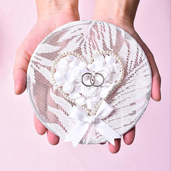 5/8" x 100 Yards White Polyester Satin Ribbon Single Faced Bulk Fabric Ribbons for Gift Wrapping, Crafting, Bows Making, Sewing, Wedding, Home Decor