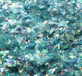 Blue Flitter Iridescent Ice Glitter Flakes for Nail Art - Lightweight Holographic Polyester - 311-4341 - 1/2 oz (14 Grams)